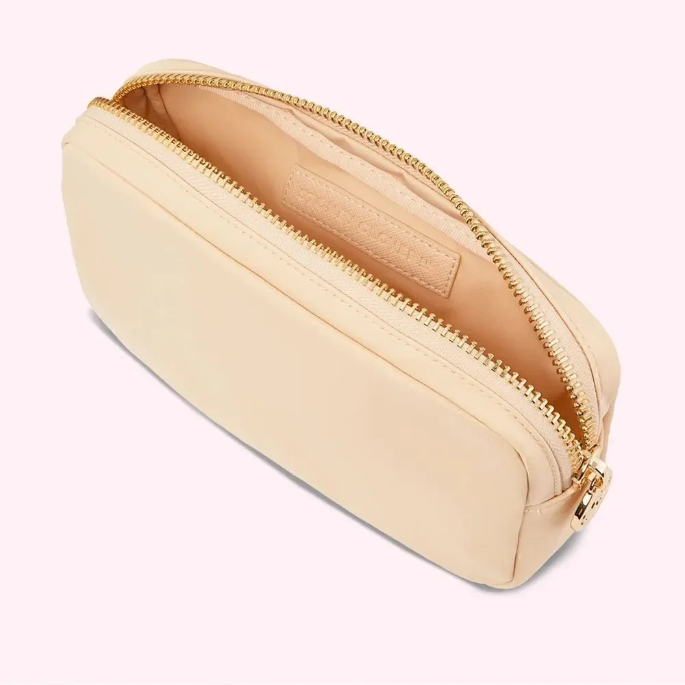 Stoney Clover Lane classic small pouch in color Sand brand new in bag with tags